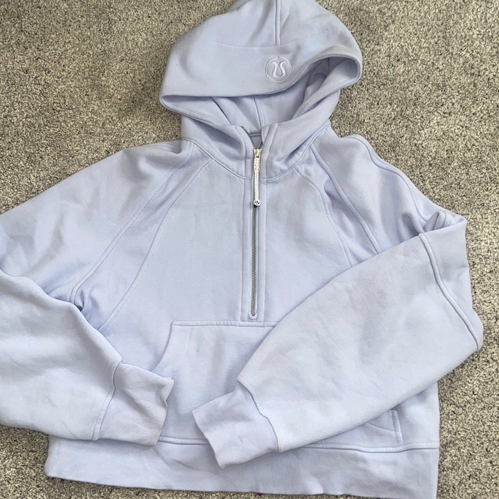 Periwinkle Blue Oversized Scuba Hoodie